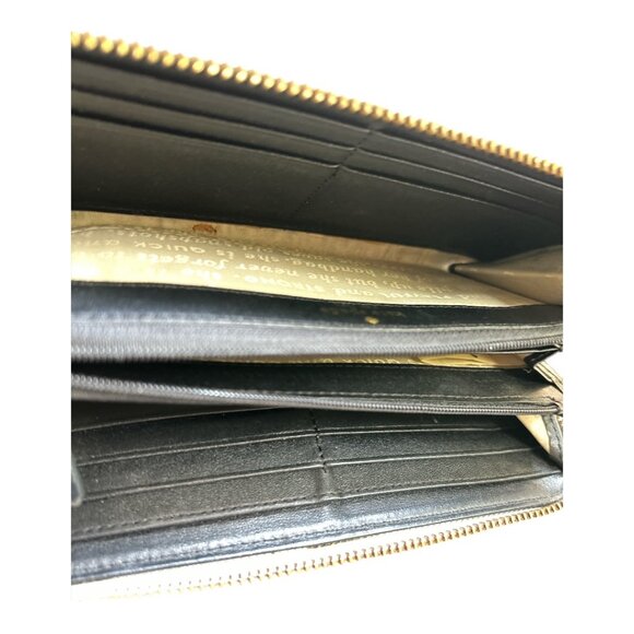 Pre-loved KATE SPADE Grey Patent Leather Zip Around Wallet - Picture 4 of 7